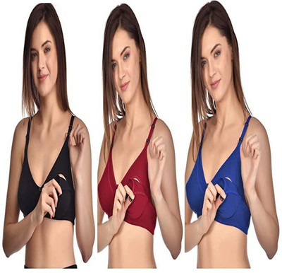 IMSA MODA Women Maternity/Nursing Non Padded Bra(Multicolor)