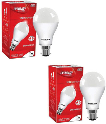 20% OFF on EVEREADY 12 W Standard B22 LED Bulb(White, Pack of 2) 20% OFF on EVEREADY 12 W Standard B22 LED Bulb(White, Pack of 2)