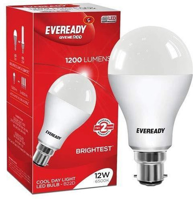 9% OFF on EVEREADY 12 W Standard B22 LED Bulb(White) 9% OFF on EVEREADY 12 W Standard B22 LED Bulb(White)
