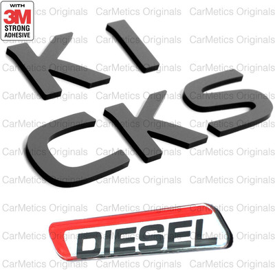 carmetics Emblem for Car(Black, Red)