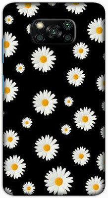 itrusto Back Cover for POCO X3 Pro Flower Pattern PRINTED Back Cover(Multicolor, Hard Case, Pack of: 1)