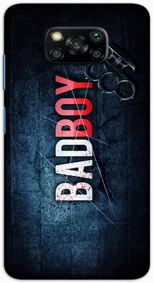 itrusto Back Cover for POCO X3 Pro BadBoy PRINTED Back Cover(Multicolor, Flexible, Silicon, Pack of: 1)