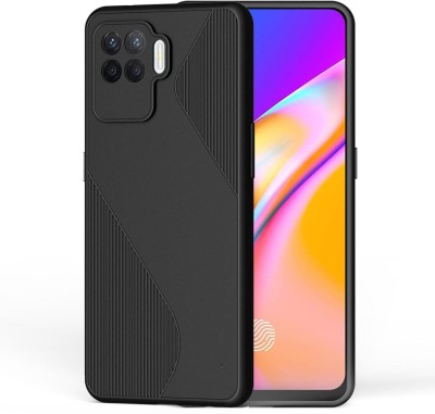 Lilliput Back Cover for Oppo F19 PRO(Black, Grip Case, Silicon, Pack of: 1)