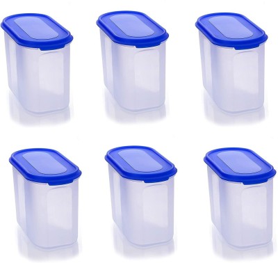 kkart Plastic Grocery Container  - 1000 ml(Pack of 6, Blue)