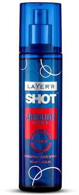 LAYER'R Shot - Absolute Series - Power Deodorant Spray  -  For Men(135 ml)