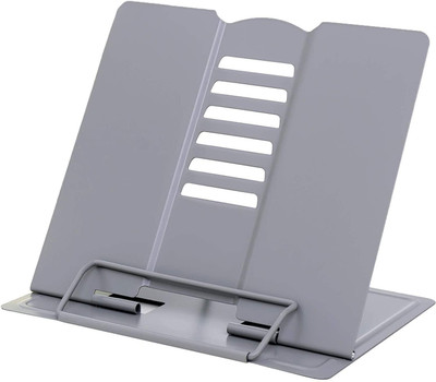 RABBONIX 1 Compartments Metal Book Stand(Grey)