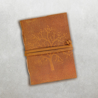 GOLDLINE Handcrafted Regular Diary Unruled 200 Pages(Tan)