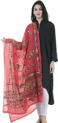 Nama Fashion Pure Cotton Embroidered Women Dupatta