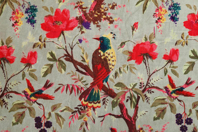 Ravaiyaa - Attitude Is Everything Velvet Floral Print Multi-purpose Fabric
