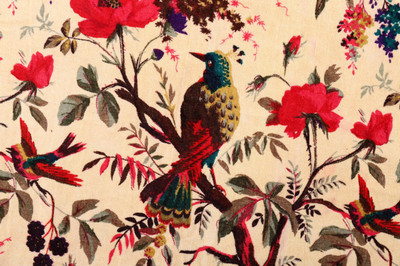 Ravaiyaa - Attitude Is Everything Velvet Floral Print Multi-purpose Fabric
