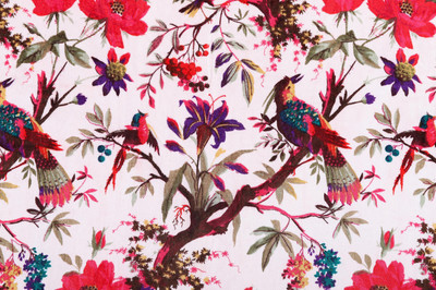 Ravaiyaa - Attitude Is Everything Velvet Floral Print Multi-purpose Fabric