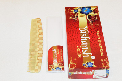 YASHANSH PRINTED FINE TEETH AND WIDE TEETH COMB SET OF 12