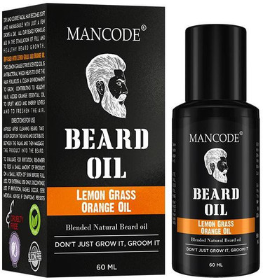 MANCODE Lemon Grass and Orange Oil Beard Oil Hair Oil(60 ml)