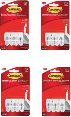 Command Command™ Small Wire Hooks , 12 hook, 16 strips Hook 12(Pack of 4)