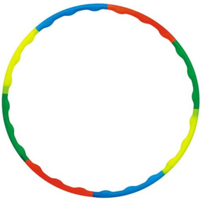 ASHIRWAD Adjustable 6 Pcs 60 Cms ZIGZAG Hoopla (Diameter - 60) Hula Hoop(Diameter - 60 cm)