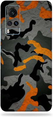 Satisfactory vivo x60, vivo x 60 Mobile Skin(Military Orange Camouflage With Matte Finsh)