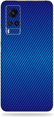 OggyBaba vivo x60, vivi x 60 Mobile Skin(3D Royal Blue Carbon Fibre)