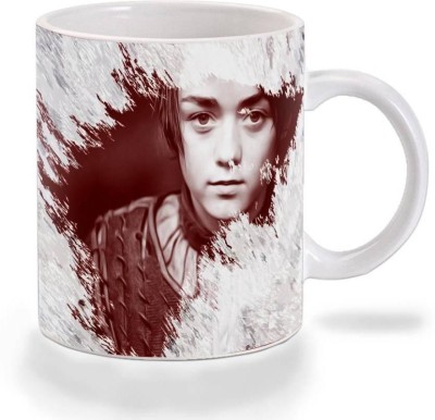 SHREENKRAFT Game Of Thrones Arya Stark Blood Wolf Ceramic Coffee Mug(330 ml)