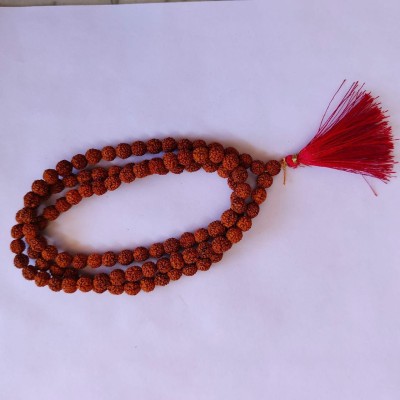 Mtr handicrafts Natural five face rudraksha prayer beads mala Beads Wood Chain