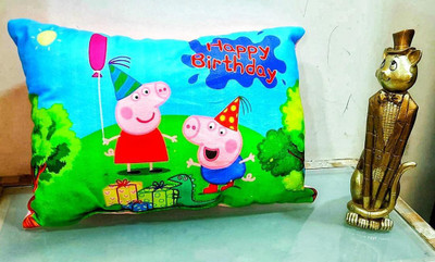SWASTIKTEXTILES Microfibre Baby Pillow Pack of 1 Toons & Characters(Multicolor)