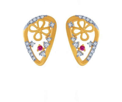 PC Chandra Jewellers Yellow Gold 14kt Stud Earring