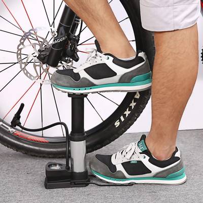 ANADI Aluminum Alloy Portable Floor Foot Activated Bicycle Air Pump 230 PSI Bicycle Pump