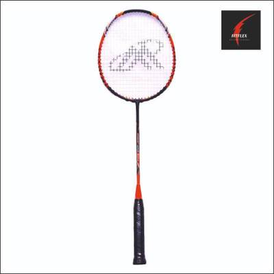 FitFlex CARBON GRAPHITE BADMINTON RACQUET MOREX ( Weight : 85 g ,Tension 26 lbs )Pack of 1 Red, Black Strung Badminton Racquet