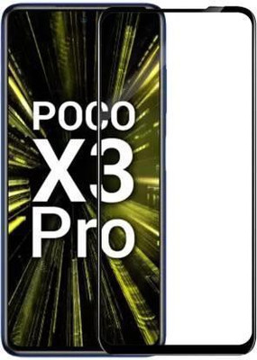 BRENZZ Edge To Edge Tempered Glass for POCO X3 PRO, Poco x3 pro, Poco x3pro(Pack of 1)