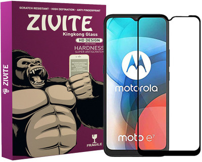 ZIVITE Edge To Edge Tempered Glass for Moto E7 PLUS(Pack of 1)
