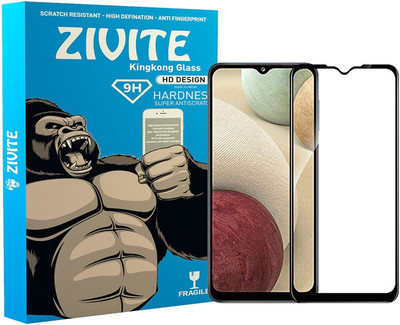 ZIVITE Edge To Edge Tempered Glass for Samsung Galaxy A12(Pack of 1)