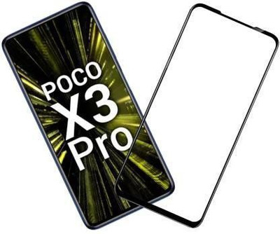BRENZZ Edge To Edge Tempered Glass for POCO X3 PRO, Poco x3 pro, Poco x3pro(Pack of 1)