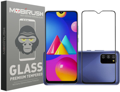 MOBIRUSH Edge To Edge Tempered Glass for Samsung Galaxy M02(Pack of 1)