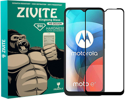 ZIVITE Edge To Edge Tempered Glass for Moto E7 PLUS(Pack of 1)