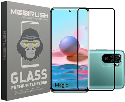 MOBIRUSH Edge To Edge Tempered Glass for Redmi Note 10 Pro Max(Pack of 1)