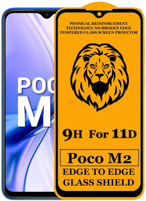 SEVEN7STAR Edge To Edge Tempered Glass for POCO M2(Pack of 1)