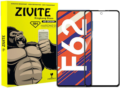 ZIVITE Edge To Edge Tempered Glass for Samsung Galaxy F62(Pack of 1)