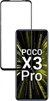 AKSHUD Edge To Edge Tempered Glass for POCO X3 Pro(Pack of 1)