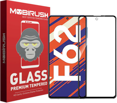 MOBIRUSH Edge To Edge Tempered Glass for Samsung Galaxy F62(Pack of 1)