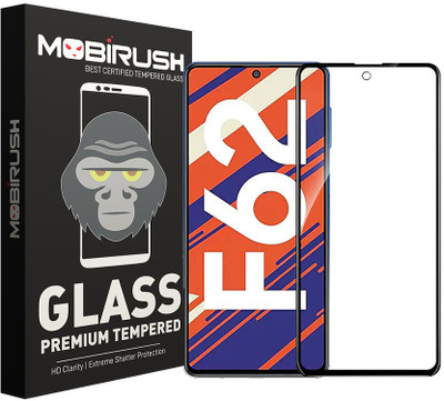 MOBIRUSH Edge To Edge Tempered Glass for Samsung Galaxy F62(Pack of 1)