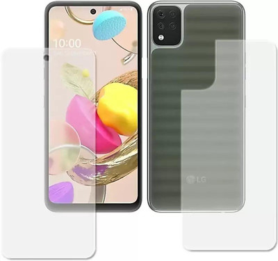 DOWRVIN Front and Back Tempered Glass for LG K42(Pack of 1)