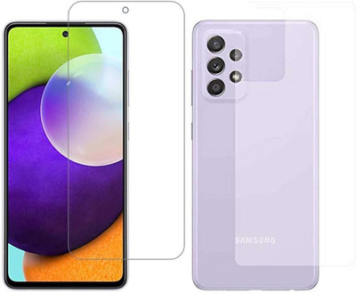 PR SMART Front and Back Tempered Glass for Samsung A72(Pack of 2)