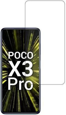 AKSHUD Tempered Glass Guard for POCO X3 Pro(Pack of 1)