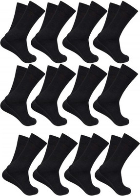 PinKit Men Solid Calf Length(Pack of 12)