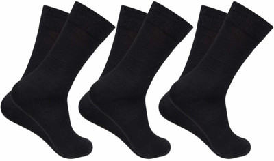 PinKit Men Solid Calf Length(Pack of 3)