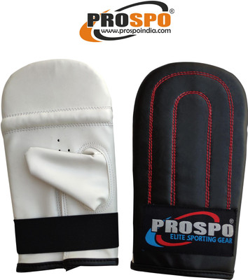 PROSPO PU Heavy Bag Gloves, Boxing Gloves for Men, Punch Mitts, Speed Training Gloves Boxing Gloves(White, Black)