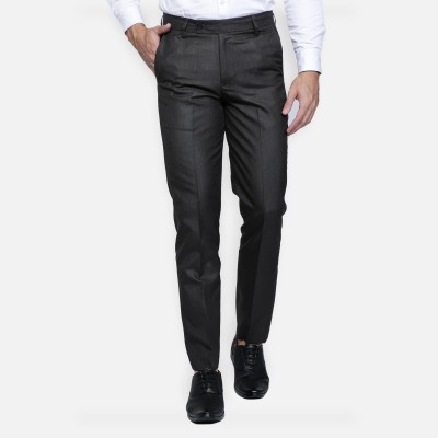 HAUL CHIC Slim Fit Men Brown Trousers