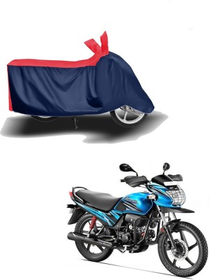 Mdstar Waterproof Two Wheeler Cover for Hero(Passion Pro TR, Red, Blue)