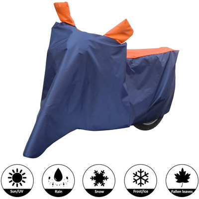 ALLEXTREME Waterproof Two Wheeler Cover for Universal For Bike(Pulsar 150 DTS-i, Blue, Orange)