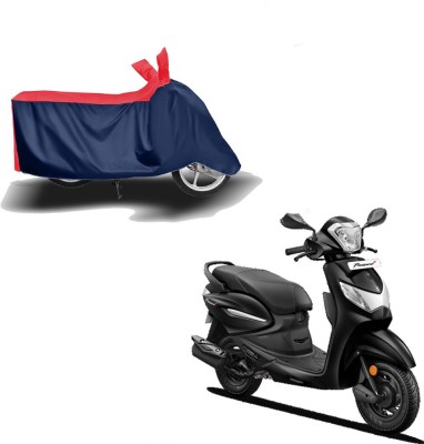 Mdstar Waterproof Two Wheeler Cover for Hero(Pleasure+ 110, Red, Blue)