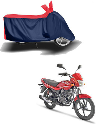 AUTOCAD Waterproof Two Wheeler Cover for Bajaj(Platina 100 DTS-i, Red, Blue)